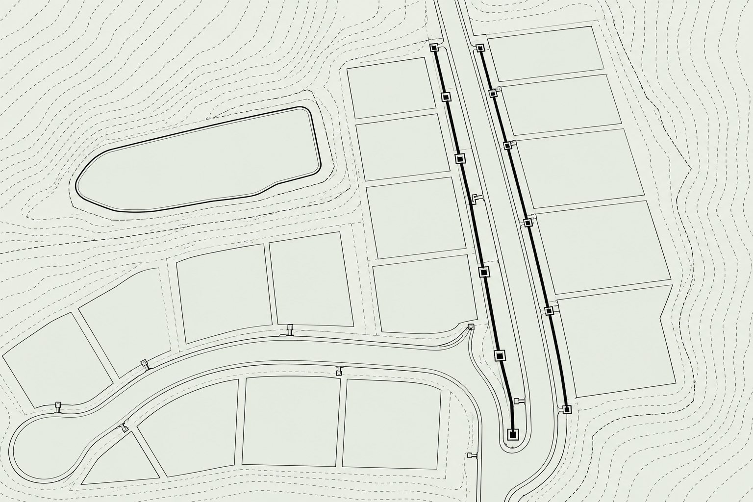 Plan drawing of the same site